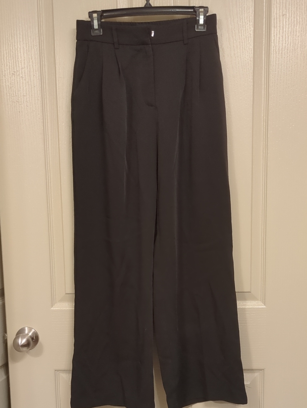 Classic Black Wide-Leg Trousers